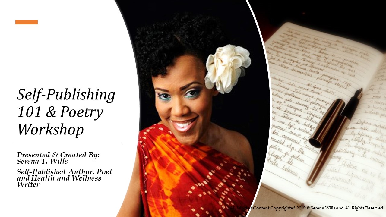 Self-Publishing 101 & Poetry Recorded Workshop